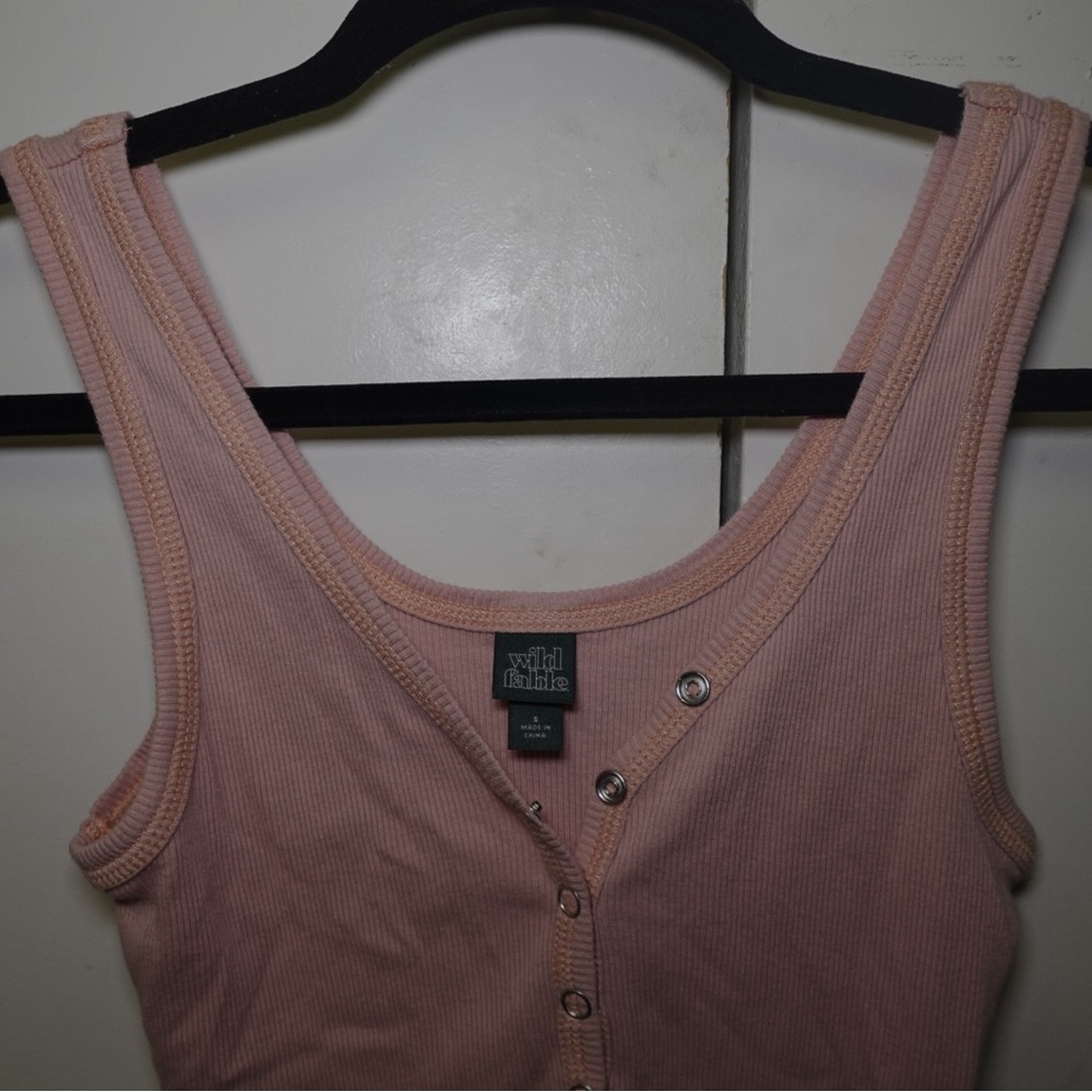 Wild Fable Blush Button-Front Bodysuit